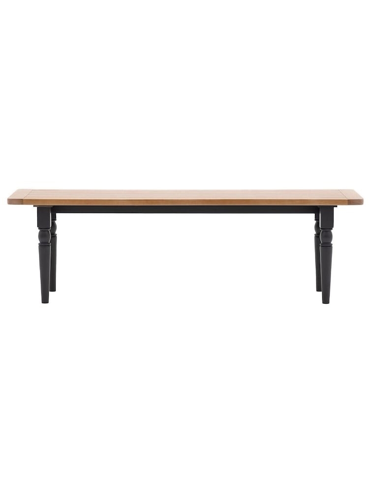 Gallery Home Meteor Navy Leroy Dining Bench - Image 3 of 3