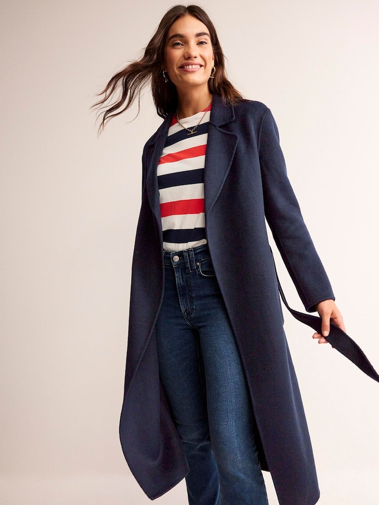 Boden Blue Bristol Wool Blend Coat - Image 1 of 6