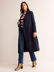 Boden Blue Bristol Wool Blend Coat - Image 3 of 6