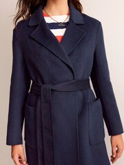 Boden Blue Bristol Wool Blend Coat - Image 4 of 6