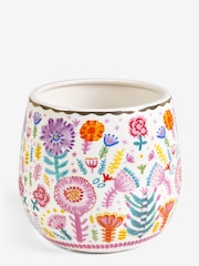 Lucy Tiffney Floral Large Plant Pot - Image 4 of 4