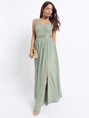Maya Chiffon Lace Bridesmaid Dress - Image 3 of 4
