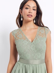 Maya Chiffon Lace Bridesmaid Dress - Image 4 of 4