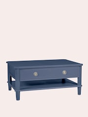 Laura Ashley Dusky Seaspray Henshaw 2 Drawer Coffee Table - Image 3 of 5