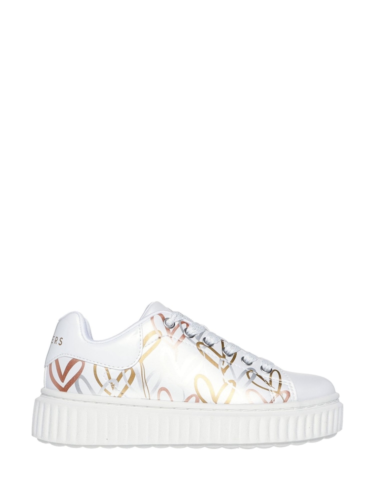 Skechers White Hi Ridge Trainers - Image 1 of 5