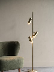 Libra Interiors Bronze Stukeley Triple Spotlight Floor Lamp - Image 1 of 4