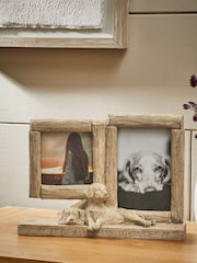 Wood Effect Layla The Labrador Dog Collage Photo Frame - Image 1 of 6