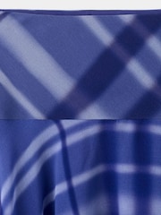 Mango Blue Check Asymetric Hem Midi Skirt - Image 7 of 8
