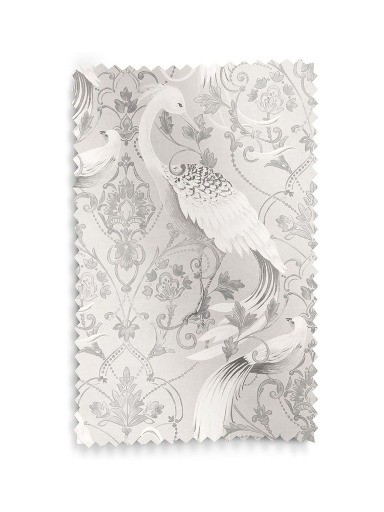 Laura Ashley Silver Tregaron Made to Measure 100% Cotton Roman Blinds - Image 6 of 6