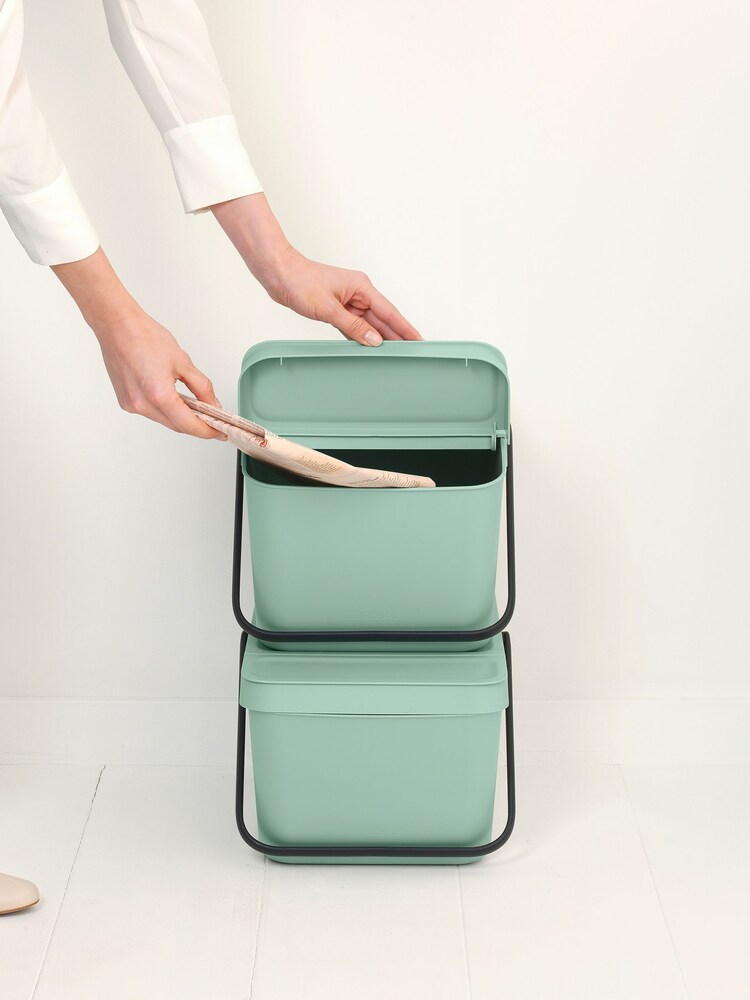 Brabantia Green Stackable Sort & Go Jade Bin - Image 2 of 6