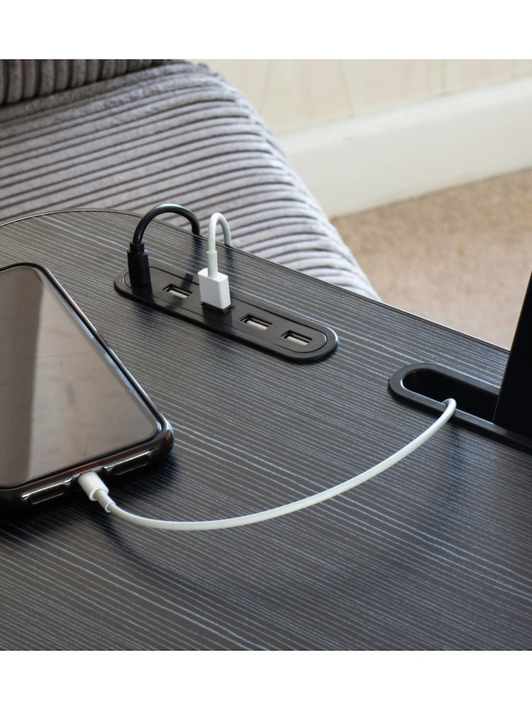 MenKind Folding Lap Tray with USB Ports - Image 2 of 6