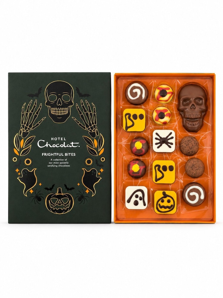 Hotel Chocolat Frightful Bites 14 Piece Boxed Selection - Image 2 of 2 Hotel Chocolat Frightful Bites 14 Piece Boxed Selection - Image 2 of 2