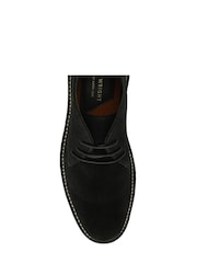 Frank Wright Black Mens Suede Lace-Up Desert Boots - Image 1 of 4