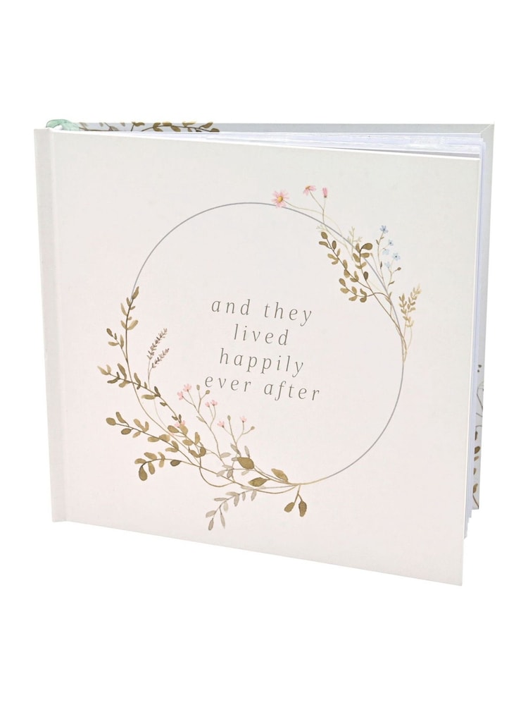Widdop White Wildflower Wedding Album - Image 1 of 5
