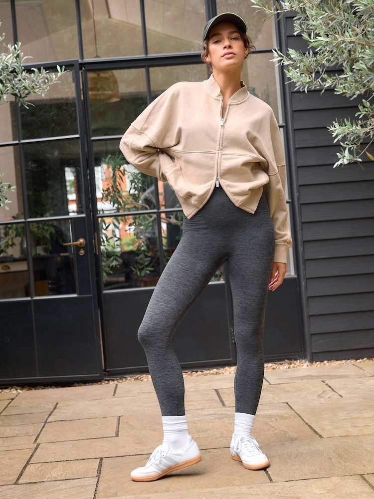 Grey Tummy Control Seamless Shaping Leggings - Image 1 of 6