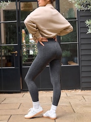 Grey Tummy Control Seamless Shaping Leggings - Image 2 of 6