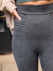 Grey Tummy Control Seamless Shaping Leggings - Image 4 of 6