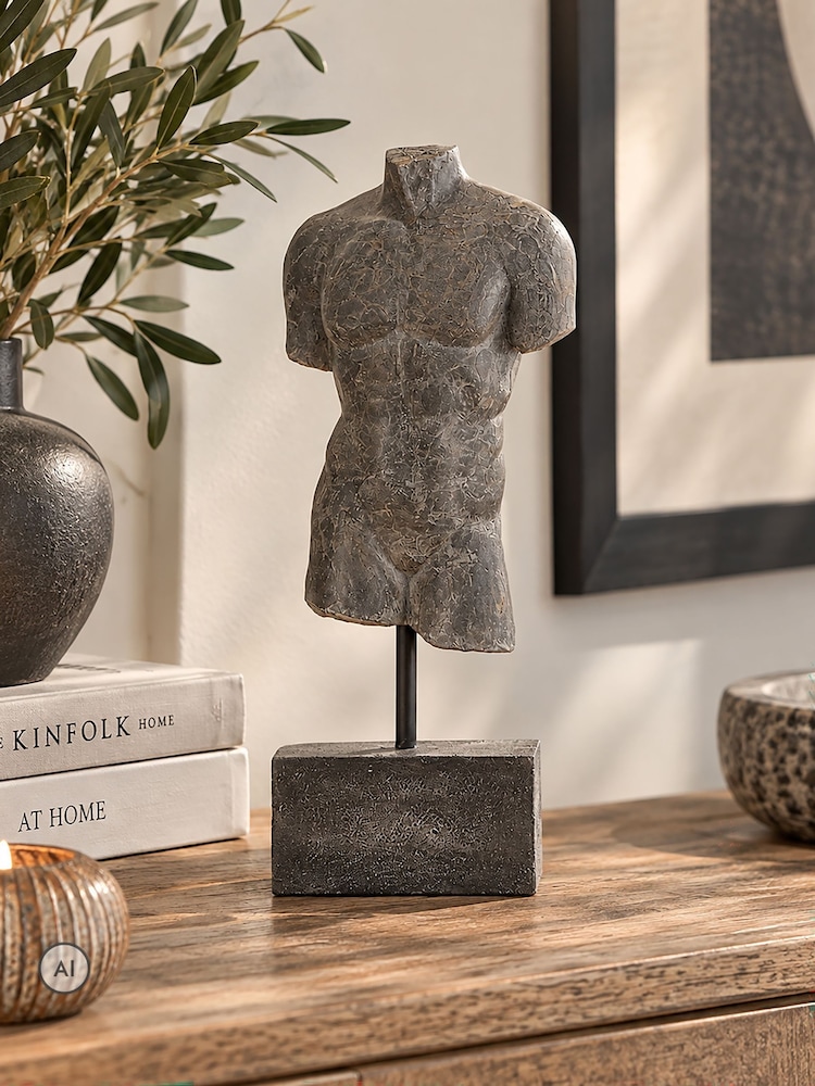 Otters Brook Resin Torso Statue - Image 1 of 2 Otters Brook Resin Torso Statue - Image 1 of 2