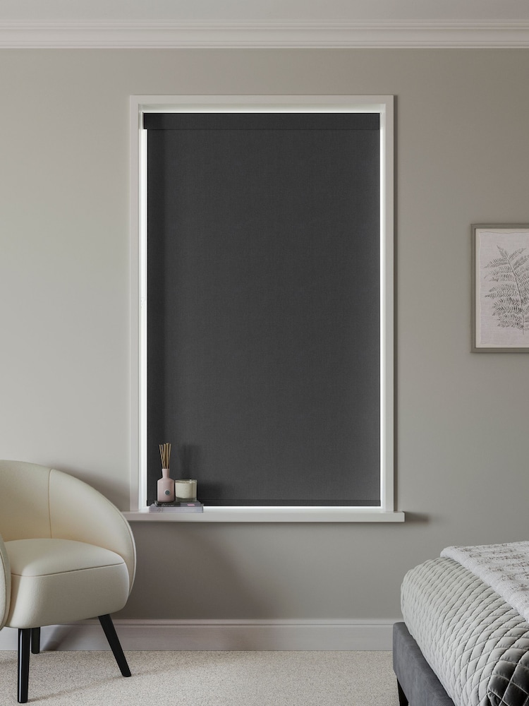 Black Albans Made to Measure Roller Blind - Image 2 of 6