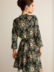 Brown Tie Waisted Mini Shirt Dress - Image 3 of 5