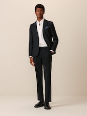 Noir - Skinny Fit (Skinny Fit) - Pantalon de costume texturé - Image 2 of 8