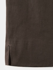 Mango Brown Linen Blend Capri Trousers - Image 7 of 7