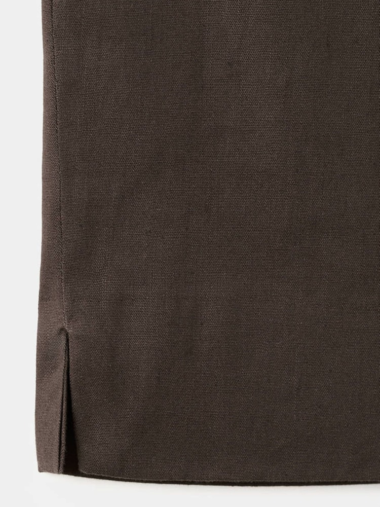 Mango Brown Linen Blend Capri Trousers - Image 7 of 7
