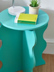 Teal Blue Wiggle Kids Bedside Table - Image 3 of 5