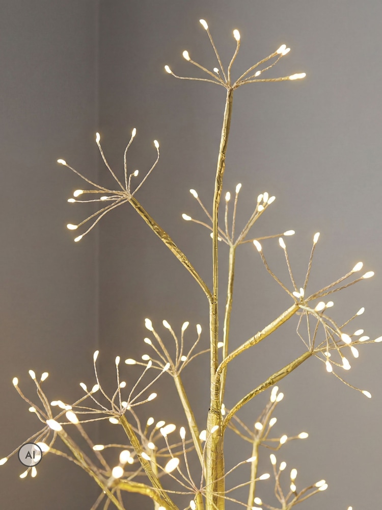 Charles Bentley Golden Prelit Twig 4ft Christmas Tree With 420 Constant LED Lights - Image 2 of 6 Charles Bentley Golden Prelit Twig 4ft Christmas Tree With 420 Constant LED Lights - Image 2 of 6