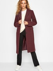 Long Tall Sally Purple Midi Formal Coat - Image 3 of 4