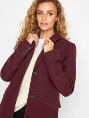 Long Tall Sally Purple Midi Formal Coat - Image 4 of 4