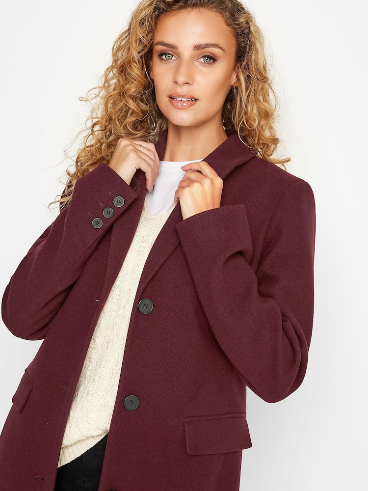 Long Tall Sally Purple Midi Formal Coat - Image 4 of 4