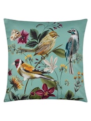 Wylder Blue Midnight Garden Bee Outdoor Cushion - Image 2 of 4