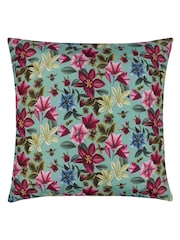 Wylder Blue Midnight Garden Bee Outdoor Cushion - Image 3 of 4