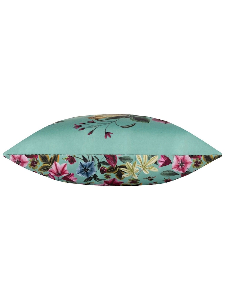 Wylder Blue Midnight Garden Bee Outdoor Cushion - Image 4 of 4