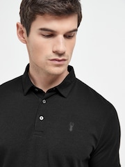 Blue/Grey/Black Regular Fit Short Sleeve Jersey Polo Shirts 3 Pack - Image 2 of 7