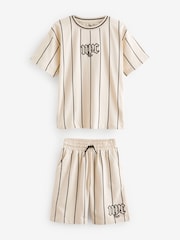 Cream NYC Graphic Top and Shorts Set (3-16yrs) - Image 4 of 7