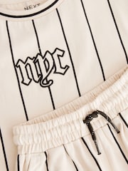 Cream NYC Graphic Top and Shorts Set (3-16yrs) - Image 6 of 7