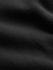 Boden Black Ribbed Racer Vest - Image 6 of 6