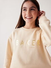 Baker by Ted Baker Stone Split Back Sweater And Shorts Set - Image 5 of 9
