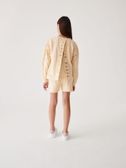 Baker by Ted Baker Stone Split Back Sweater And Shorts Set - Image 6 of 9
