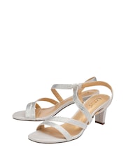 Lotus Silver Diamante Ocassion Sandals - Image 2 of 4