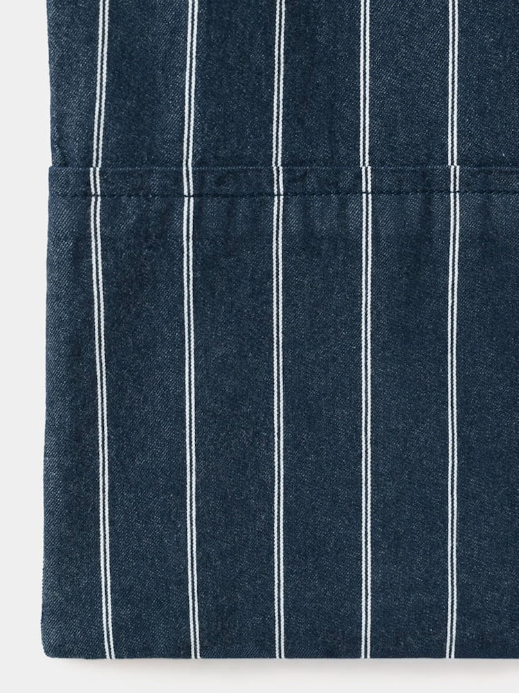 Mango Blue Pinstripe Straight-Leg Drawstring Trousers - Image 8 of 8 Mango Blue Pinstripe Straight-Leg Drawstring Trousers - Image 8 of 8