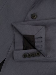 Reiss Airforce Blue Kin Slim Fit Single Breasted Linen Blazer - Image 6 of 6