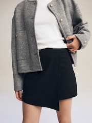 Black Tailored Stretch Skort - Image 3 of 6