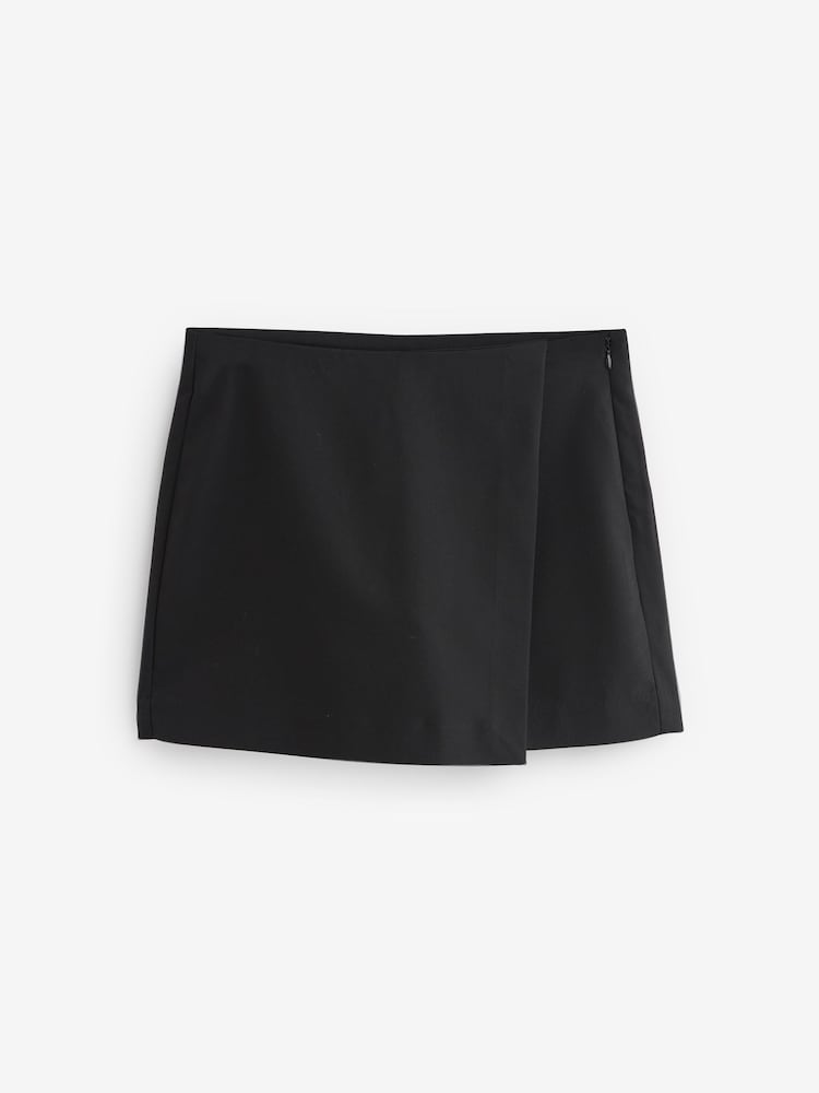 Black Tailored Stretch Skort - Image 5 of 6