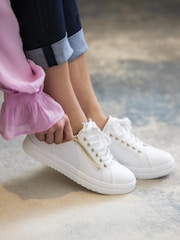 Pavers White Pavers Chunky Platform Trainers - Image 1 of 6