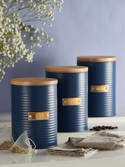 Typhoon Blue Otto Tea, Coffee & Sugar Storage - Image 1 of 3