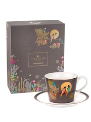 Sara Miller Grey Chelsea Teacup & Saucer - Image 3 of 4