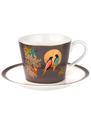 Sara Miller Grey Chelsea Teacup & Saucer - Image 4 of 4